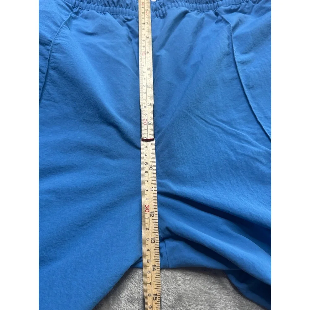 Nike Womens XL Everything Wovens Mid Rise Pants Star Blue Open Hem Baggy